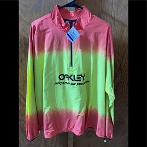 Oakley XL Thermonuclear Anorak 1/4 zip Jacket Orange/Yellow